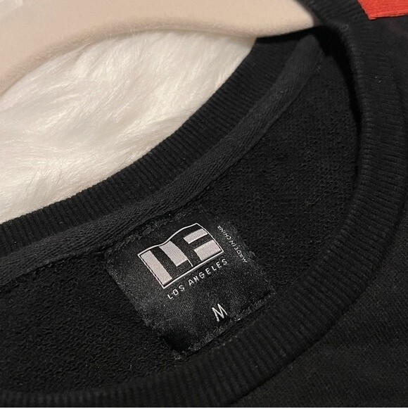 LF the Brand Cotton Logo Sweatshirt Orange Black - Picture 5 of 8